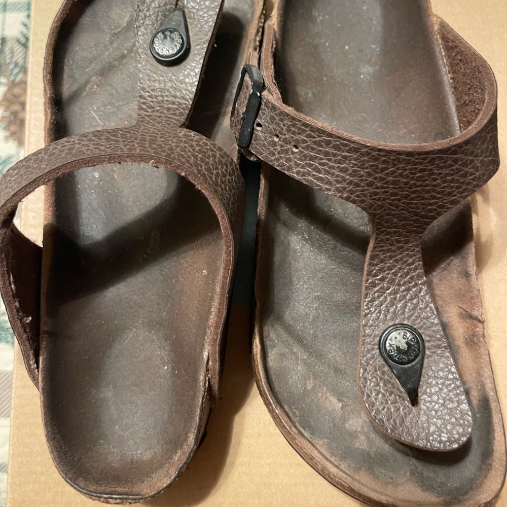Birkenstock Brown Leather Sandals